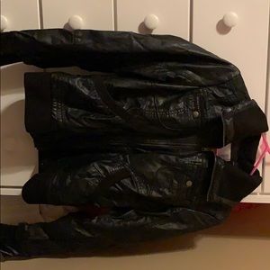 Faux leather jacket